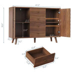 Meuble de rangement moderne pour salon, buffet sculpté en losange en panneaux de particules,
