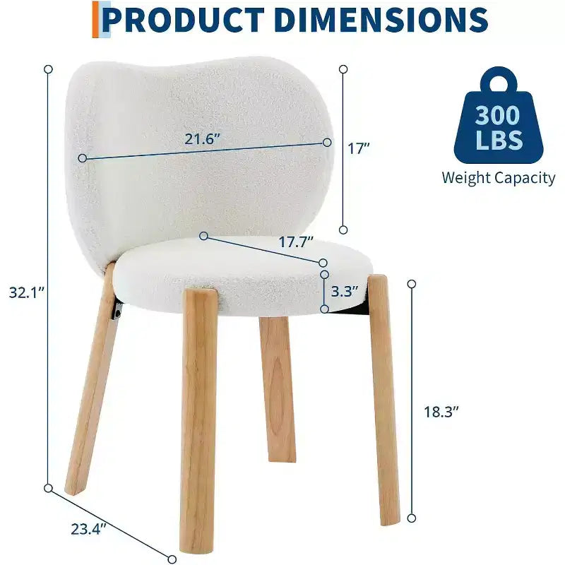 COZONY Chaise de maquillage à dossier cœur, lot de 1 ou 2, chaise de coiffeuse et de salle à manger pour chambre à coucher, chaise d'appoint confortable, capacité de 136 kg, compatible avec les bureaux de moins de 61 cm