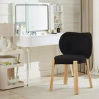 COZONY Chaise de maquillage à dossier cœur, lot de 1 ou 2, chaise de coiffeuse et de salle à manger pour chambre à coucher, chaise d'appoint confortable, capacité de 136 kg, compatible avec les bureaux de moins de 61 cm