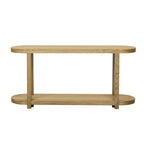 Console étroite en bois avec rangement, table d'entrée minimaliste avec design de plateau profilé pour couloir et entrée