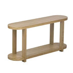 Console étroite en bois avec rangement, table d'entrée minimaliste avec design de plateau profilé pour couloir et entrée