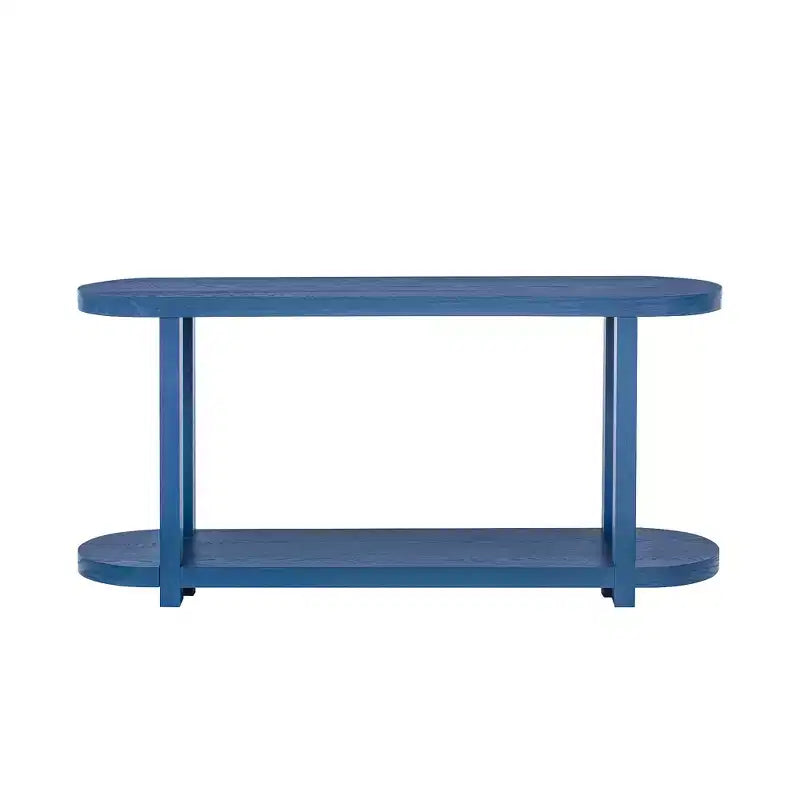 Console étroite en bois avec rangement, table d'entrée minimaliste avec design de plateau profilé pour couloir et entrée