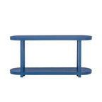 Console étroite en bois avec rangement, table d'entrée minimaliste avec design de plateau profilé pour couloir et entrée