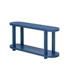 Console étroite en bois avec rangement, table d'entrée minimaliste avec design de plateau profilé pour couloir et entrée