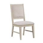 Lot de 2 chaises de salle à manger Royal Hampton, pieds effilés, bois de peuplier chêne clair