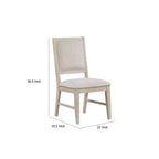 Lot de 2 chaises de salle à manger Royal Hampton, pieds effilés, bois de peuplier chêne clair