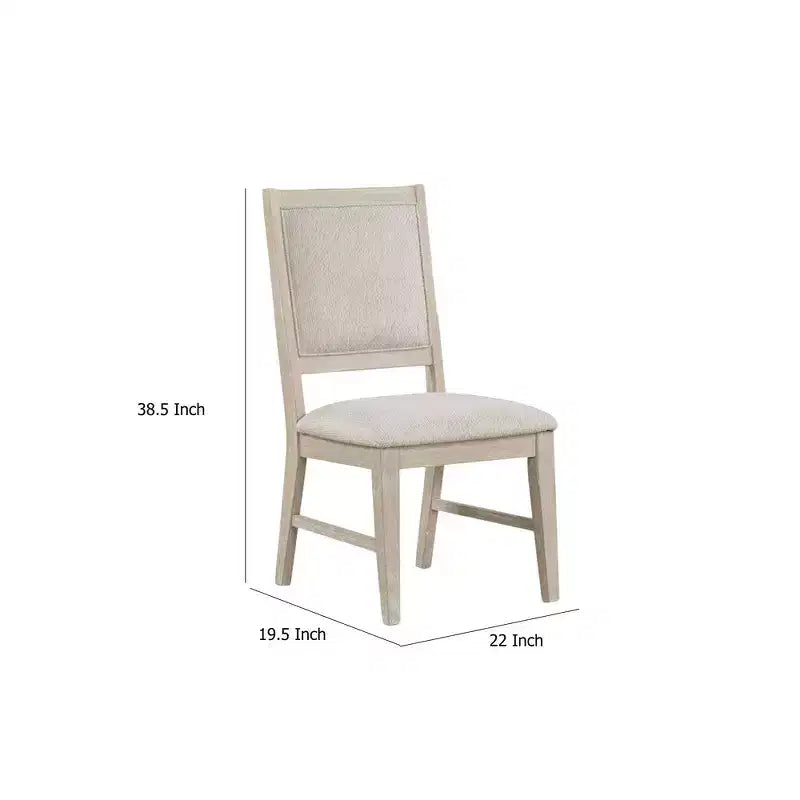 Lot de 2 chaises de salle à manger Royal Hampton, pieds effilés, bois de peuplier chêne clair