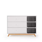 Commode de chambre d'enfant à 3 tiroirs et 2 étagères Central Park