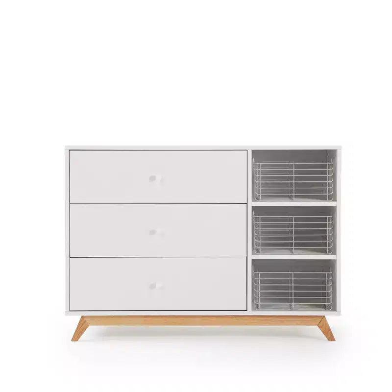 Commode de chambre d'enfant à 3 tiroirs et 2 étagères Central Park