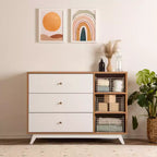 Commode de chambre d'enfant à 3 tiroirs et 2 étagères Central Park