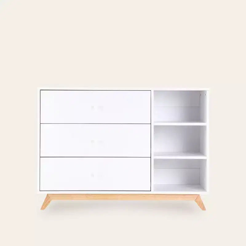 Commode de chambre d'enfant à 3 tiroirs et 2 étagères Central Park