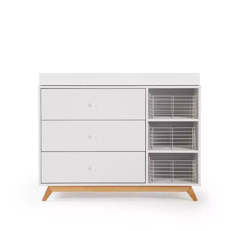 Commode de chambre d'enfant à 3 tiroirs et 2 étagères Central Park