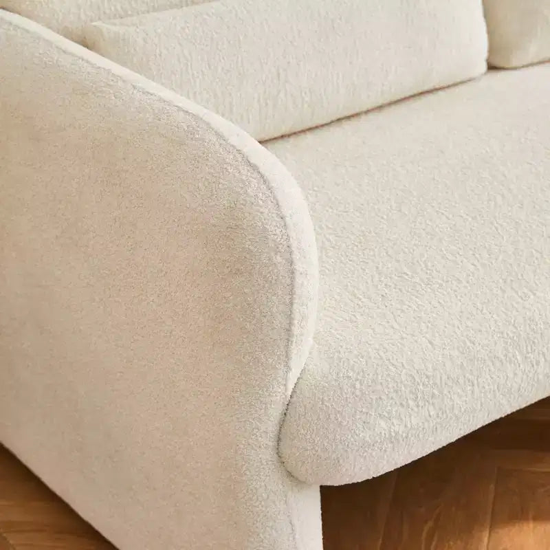 GDFStudio Fairton Causeuse Moderne capitonnée en Velours