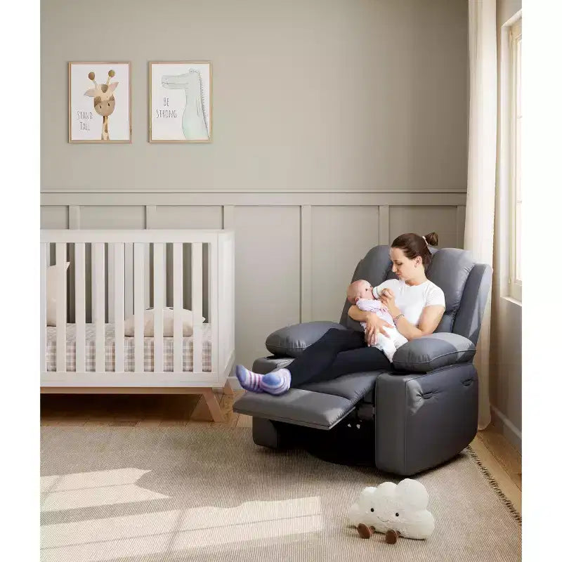 Fauteuil inclinable pivotant rembourré surdimensionné avec fonction de chauffage et de massage, confortable canapé simple inclinable pivotant en similicuir pour adultes