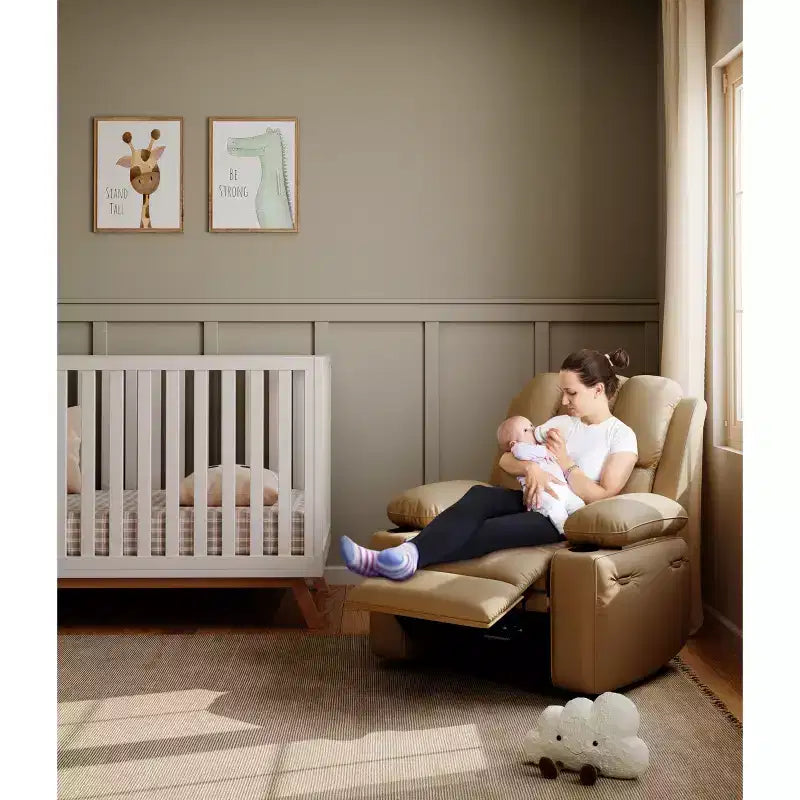 Fauteuil inclinable pivotant rembourré surdimensionné avec fonction de chauffage et de massage, confortable canapé simple inclinable pivotant en similicuir pour adultes