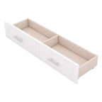 Lit escamotable Queen/Full avec armoire de rangement, Cadre de lit plateforme en bois avec étagères et tiroirs