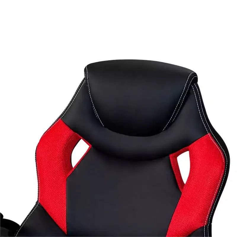 Chaise de bureau pivotante HomeStock de 96,5 cm de hauteur réglable en similicuir noir