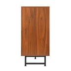 GDFStudio Pina Armoire de rangement moderne en bois de style Mid-Century de 150 cm avec 4 portes et 8 compartiments
