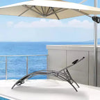 COZONY Lot de 2 chaises longues de patio, chaises inclinables d'extérieur avec dossier réglable en maille textilène pour piscine, balcon et jardin