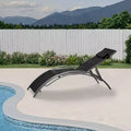 COZONY 2-Piece Patio Lounge Chair Set, Adjustable Backrest Outdoor Recliner Chairs with Textilene Mesh for Poolside Balcony and Backyard