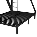 Bellemave Lit Superposé en Métal Jumeau sur Double pour Adolescents et Adultes, Gain de Place, Silencieux, Rangement Sous Le Lit, Barrières de Sécurité, Montage Facile