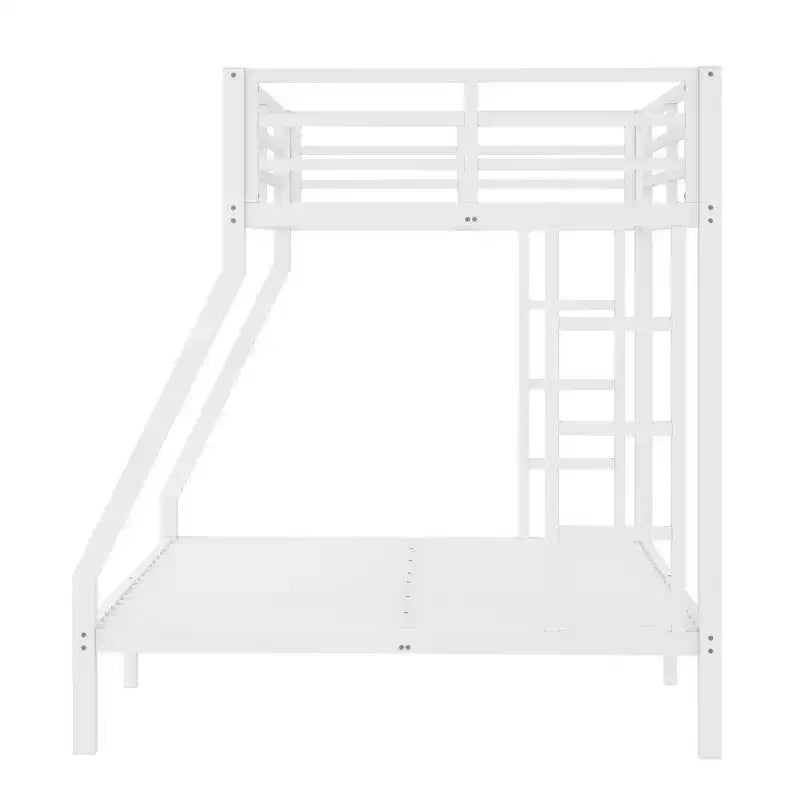 Bellemave Lit Superposé en Métal Jumeau sur Double pour Adolescents et Adultes, Gain de Place, Silencieux, Rangement Sous Le Lit, Barrières de Sécurité, Montage Facile