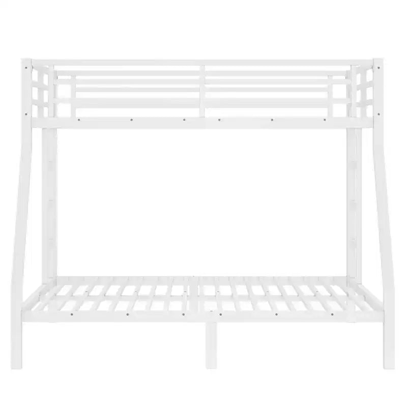 Bellemave Lit Superposé en Métal Jumeau sur Double pour Adolescents et Adultes, Gain de Place, Silencieux, Rangement Sous Le Lit, Barrières de Sécurité, Montage Facile