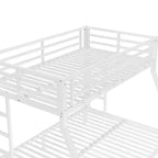 Bellemave Lit Superposé en Métal Jumeau sur Double pour Adolescents et Adultes, Gain de Place, Silencieux, Rangement Sous Le Lit, Barrières de Sécurité, Montage Facile