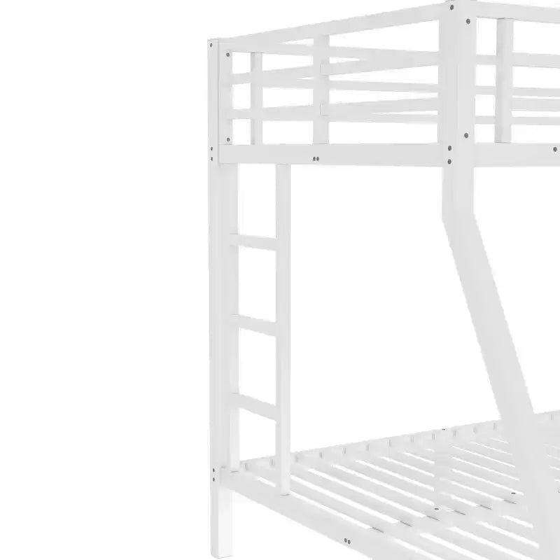 Bellemave Lit Superposé en Métal Jumeau sur Double pour Adolescents et Adultes, Gain de Place, Silencieux, Rangement Sous Le Lit, Barrières de Sécurité, Montage Facile