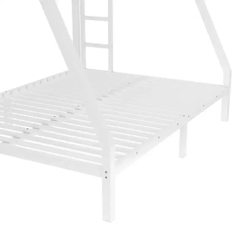 Bellemave Lit Superposé en Métal Jumeau sur Double pour Adolescents et Adultes, Gain de Place, Silencieux, Rangement Sous Le Lit, Barrières de Sécurité, Montage Facile