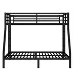 Bellemave Lit Superposé en Métal Jumeau sur Double pour Adolescents et Adultes, Gain de Place, Silencieux, Rangement Sous Le Lit, Barrières de Sécurité, Montage Facile