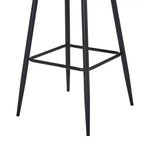 VECELO Lot de 2/4 tabourets de bar en similicuir avec pieds en métal et repose-pieds, hauteur de comptoir, marron