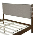 Cadre de lit Queen/King avec 2 tables de chevet, lit plateforme en bois avec tête de lit et tables de chevet assorties - ModernLuxe