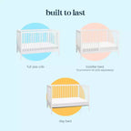 Lit de bébé convertible 3-en-1 Birdie de daVinci