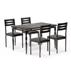Ensemble table à manger pour 4, pieds de table en spirale, sièges ergonomiques confortables, ensemble table de bar, pour petits espaces, cuisine, appartement