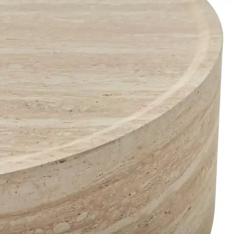 Table basse ronde, Table basse de salon, Table d'appoint avec motif Mars, Aucun assemblage nécessaire - ModernLuxe