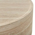 Table basse ronde, Table basse de salon, Table d'appoint avec motif Mars, Aucun assemblage nécessaire - ModernLuxe