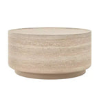 Table basse ronde, Table basse de salon, Table d'appoint avec motif Mars, Aucun assemblage nécessaire - ModernLuxe