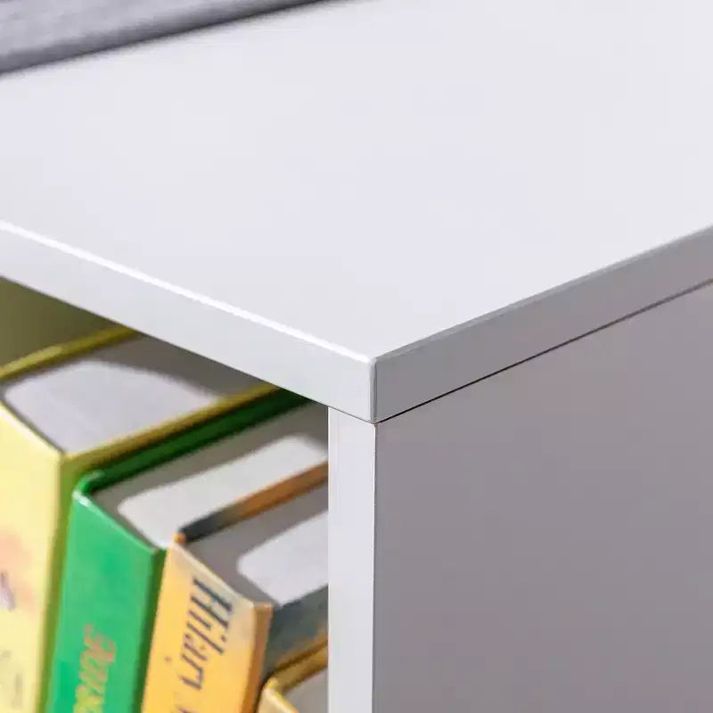 Bibliothèque pour enfants Whisen à 6 compartiments avec coin lecture et coussin, Organisateur de rangement polyvalent, Cadeau pour enfants
