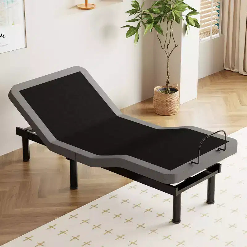 Cadre de lit réglable Dyonery Twin XL avec hauteur de pieds réglable, levée de tête/pieds séparée, métal robuste, gravité 0/anti-ronflement, assemblage facile, silencieux