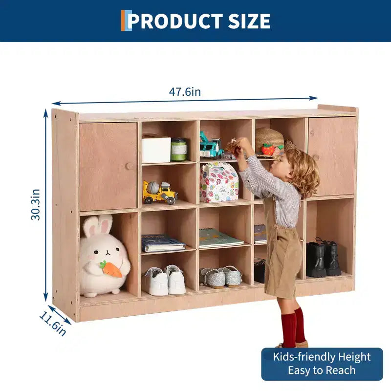 COZONY 47 Meuble de rangement mobile à roulettes avec 4 roulettes, cubes de rangement avec 2 boîtes, étagère pour la maison, l'école et la maternelle