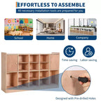 COZONY 47 Meuble de rangement mobile à roulettes avec 4 roulettes, cubes de rangement avec 2 boîtes, étagère pour la maison, l'école et la maternelle