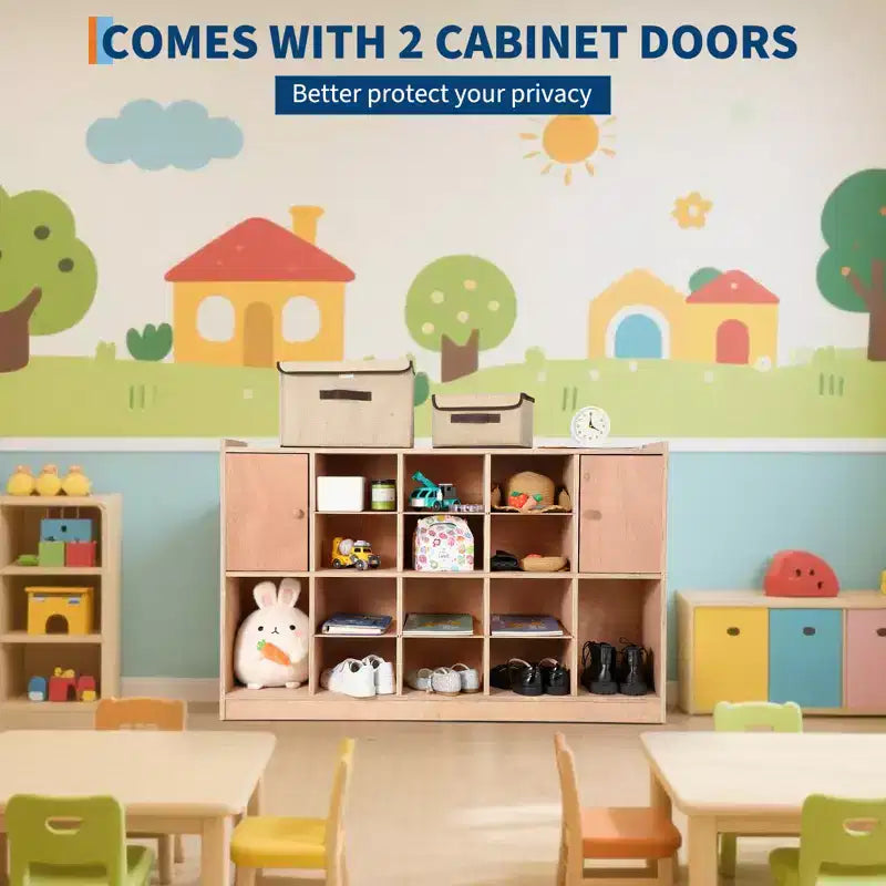 COZONY 47 Meuble de rangement mobile à roulettes avec 4 roulettes, cubes de rangement avec 2 boîtes, étagère pour la maison, l'école et la maternelle