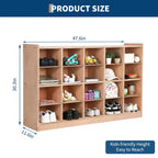 COZONY 47 Meuble de rangement mobile à roulettes avec 4 roulettes, cubes de rangement avec 2 boîtes, étagère pour la maison, l'école et la maternelle