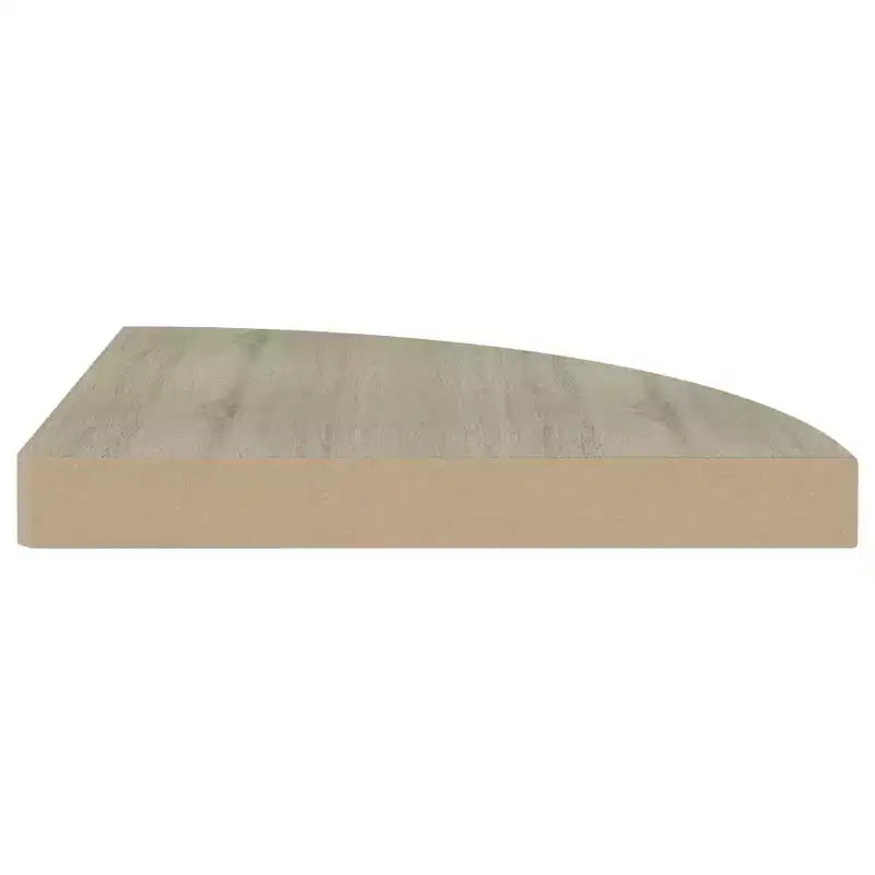 Étagère d'angle Chêne Nid d'abeille MDF, métal 35 cm x 35 cm x 3,8 cm