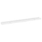 Étagère murale, lot de 4, MDF blanc, moyenne, à fixer au mur
