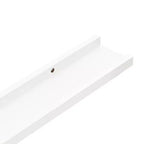 Étagère murale, lot de 4, MDF blanc, moyenne, à fixer au mur