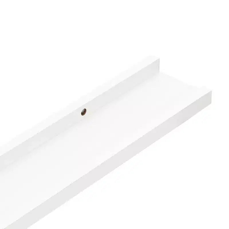 Étagère murale, lot de 4, MDF blanc, moyenne, à fixer au mur