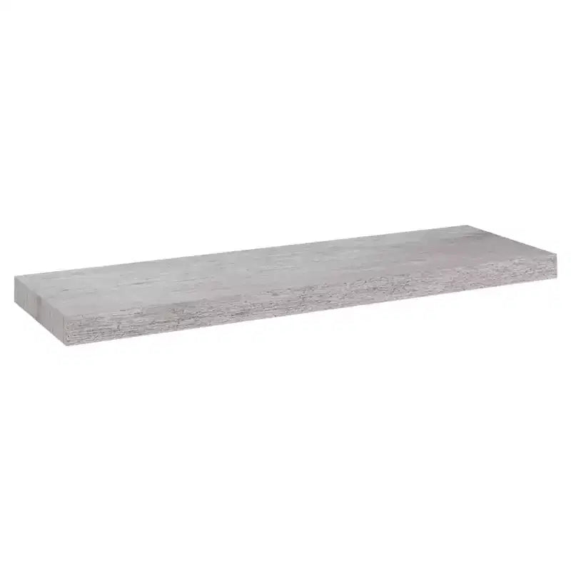 Étagère murale Gris béton Nid d'abeille MDF, métal 31,5 x 9,3 x 1,5 po