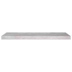 Étagère murale Gris béton Nid d'abeille MDF, métal 31,5 x 9,3 x 1,5 po